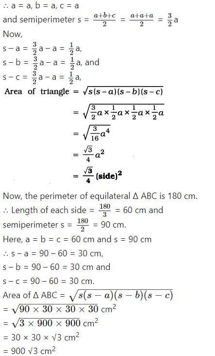 PSEB Solutions for Class 9 Maths Chapter 12 Heron’s Formula Ex 12.1 - WNA24