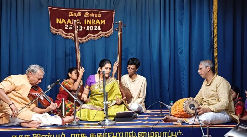 Carnatic vocalist Amritha Murali added a distinct style to her renditions